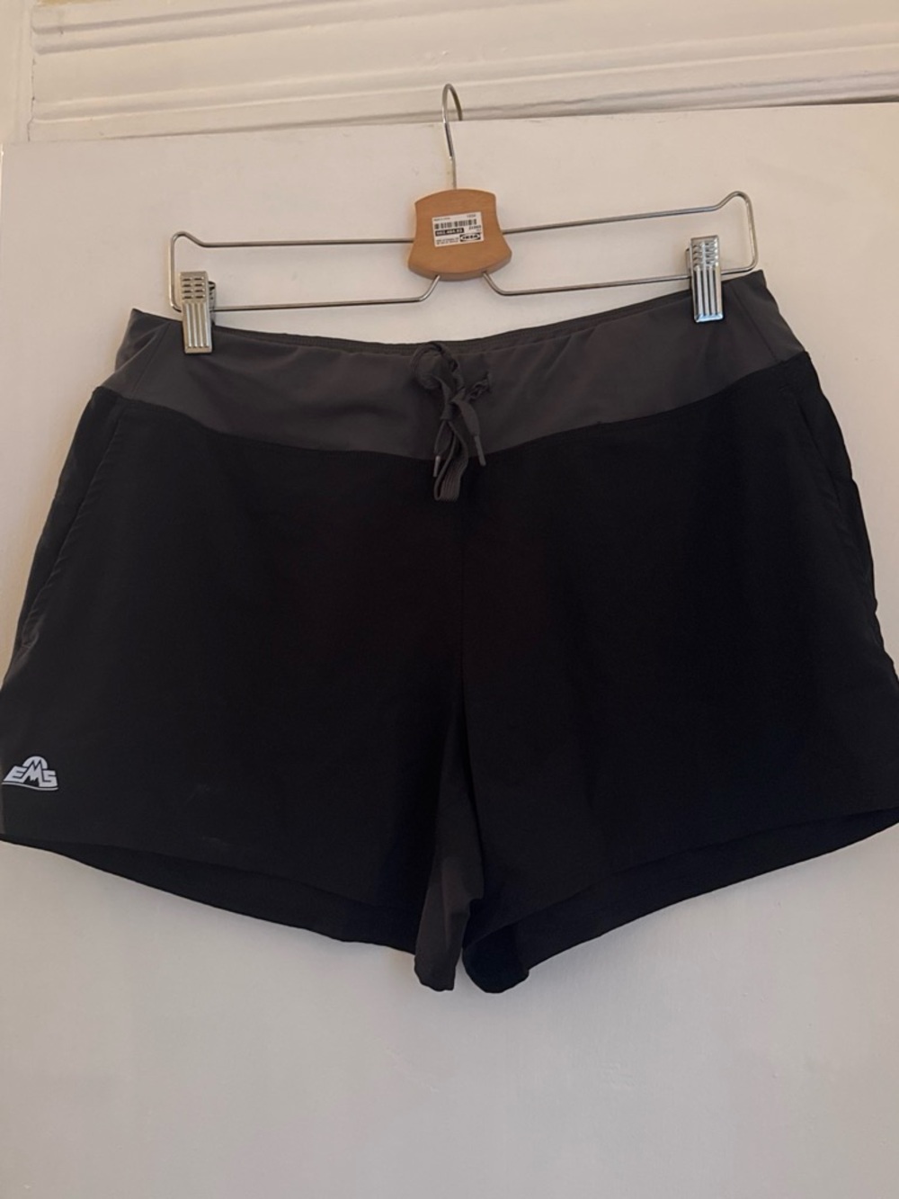 EMS Black Athletic Women's Drawstring Shorts